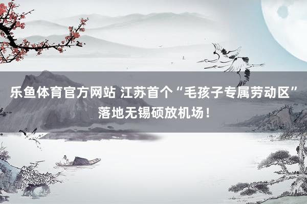 乐鱼体育官方网站 江苏首个“毛孩子专属劳动区”落地无锡硕放机场！