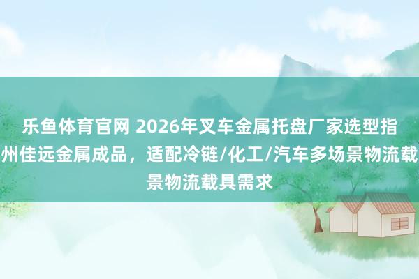 乐鱼体育官网 2026年叉车金属托盘厂家选型指南：德州佳远金属成品，适配冷链/化工/汽车多场景物流载具需求