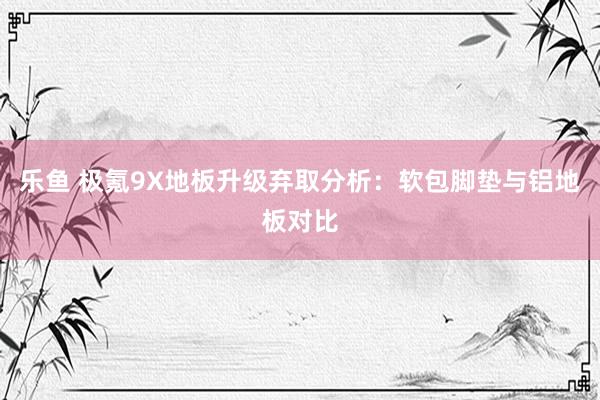 乐鱼 极氪9X地板升级弃取分析：软包脚垫与铝地板对比